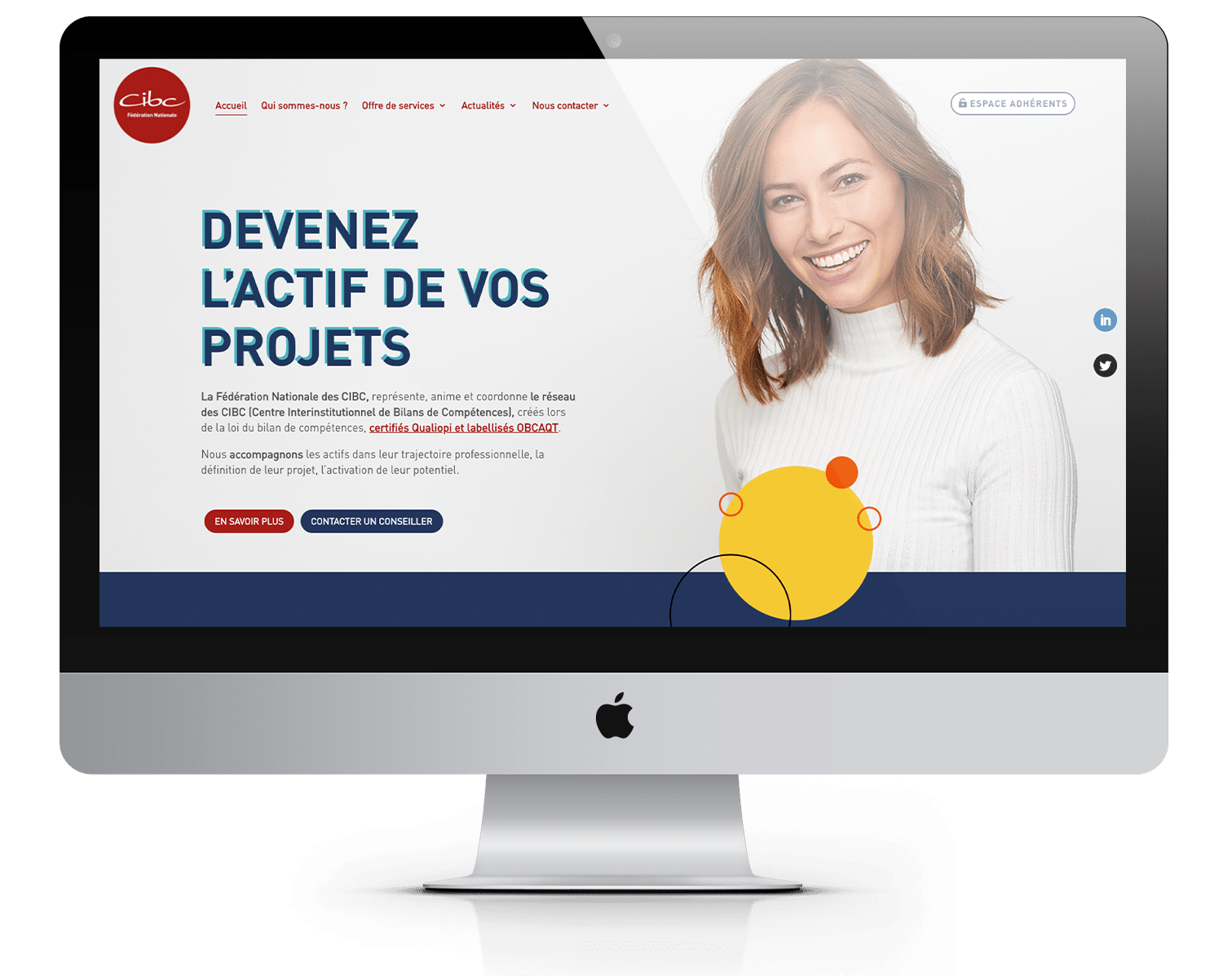 creation-site-internet-federation-nationale-des-cibc UX UI Webdesign