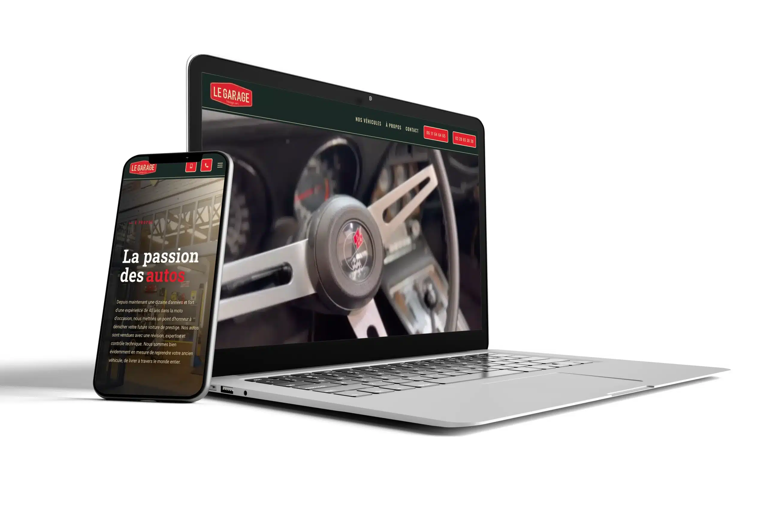 création d'un site automobile